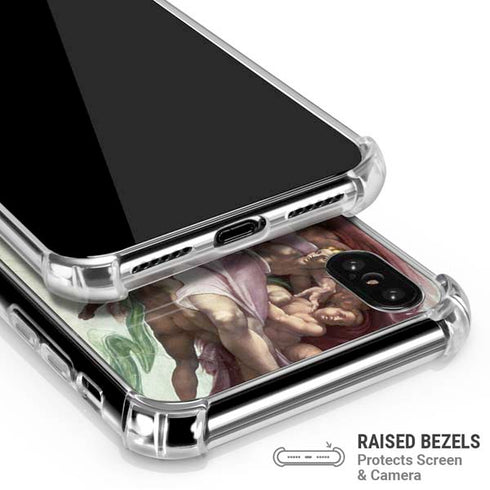 Creation of Adam by Michelangelo iPhone XS Max Clear Case